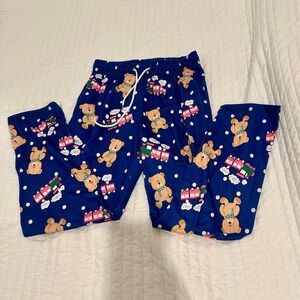 Women’s Kpop demon hunters Rumi pajama pants small teddy bears trains Pajamas